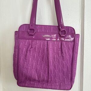 Vera Bradley Magenta Quilted Shoulder Bag